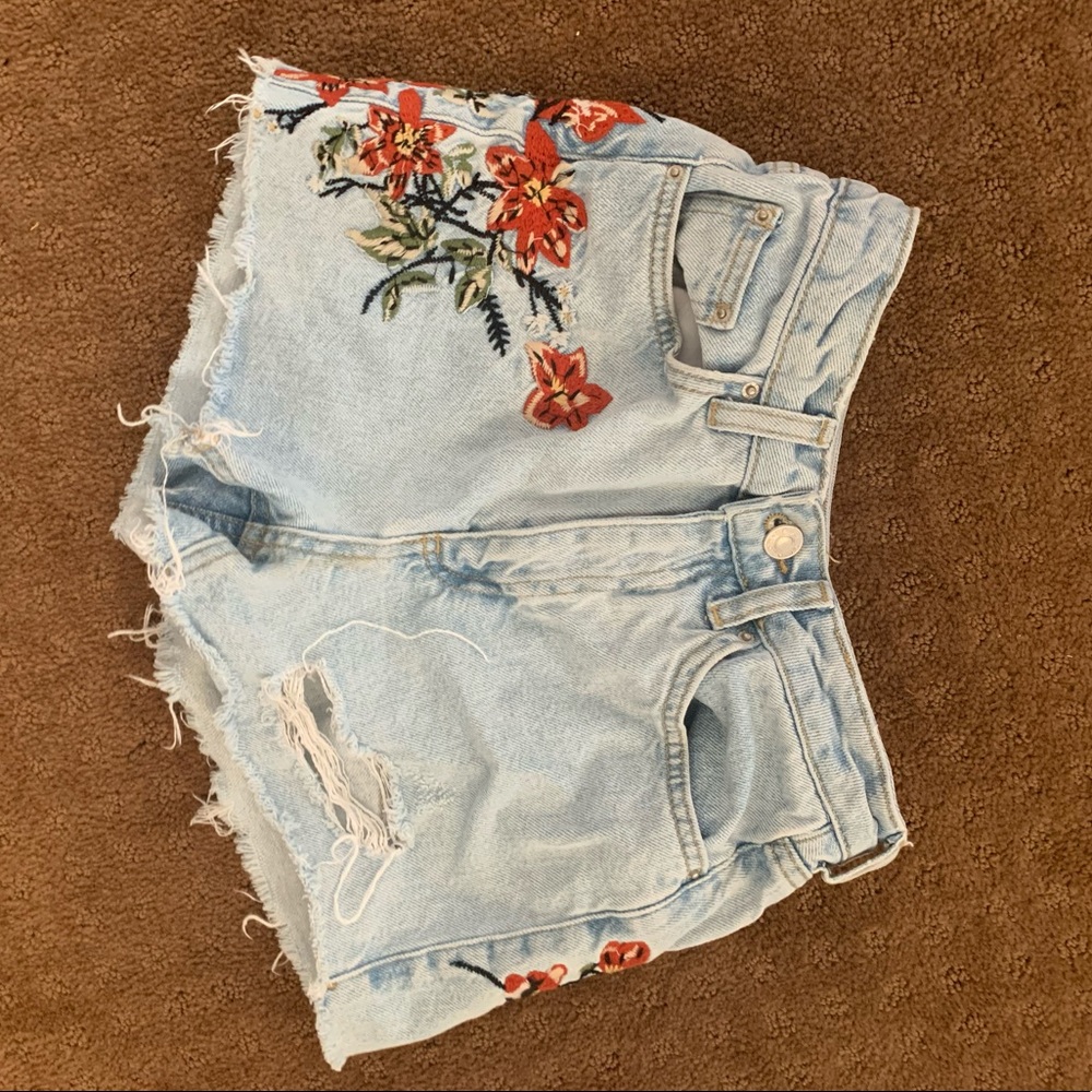 Embroidered shorts